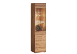 Vitrine 51x200cm "Kent" Wildeiche massiv