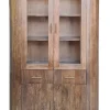 Vitrine 125x186cm "Valencia"' Mango braun lackiert