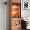 Vitrine 60x203cm "Zarah" Wildeiche geölt Linksanschlag