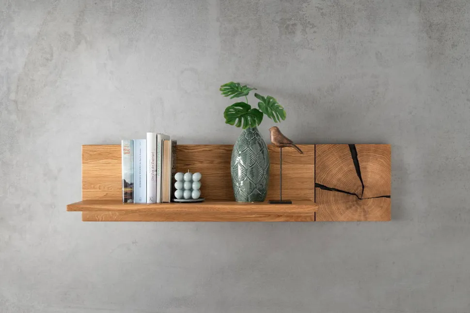 Wandboard 99cm 'Danzig II' Wildeiche massiv