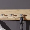 Wandgarderobe 70cm 'Bayreuth' Kernbuche massiv