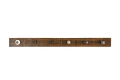 Wandgarderobe 90cm 'Metro' Altholz & Eisen