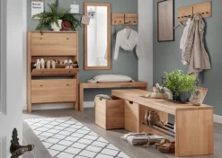 Wandgarderobe 50cm "Stockholm" Buche massiv