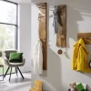 Wandgarderobe 25x85cm 'Forest' Akazie massiv