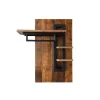 Wandgarderobe 90x110cm 'Metro' Altholz & Eisen