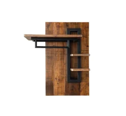 Wandgarderobe 90x110cm 'Metro' Altholz & Eisen