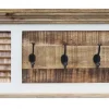 Wandgarderobe 120x40cm 'Nizza' Mango weiß natur