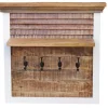 Wandgarderobe 80x80cm 'Nizza' Mango weiß natur
