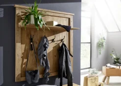 Wandgarderobe 115x115cm 'Railroad' Mango massiv