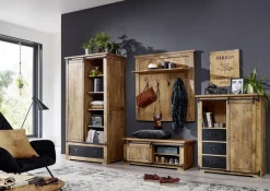 Wandgarderobe 115x49cm 'Railroad' Mango & Eisen