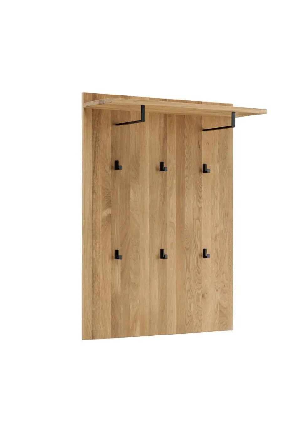 Wandgarderobe 80x91cm "Riga" Wildeiche massiv