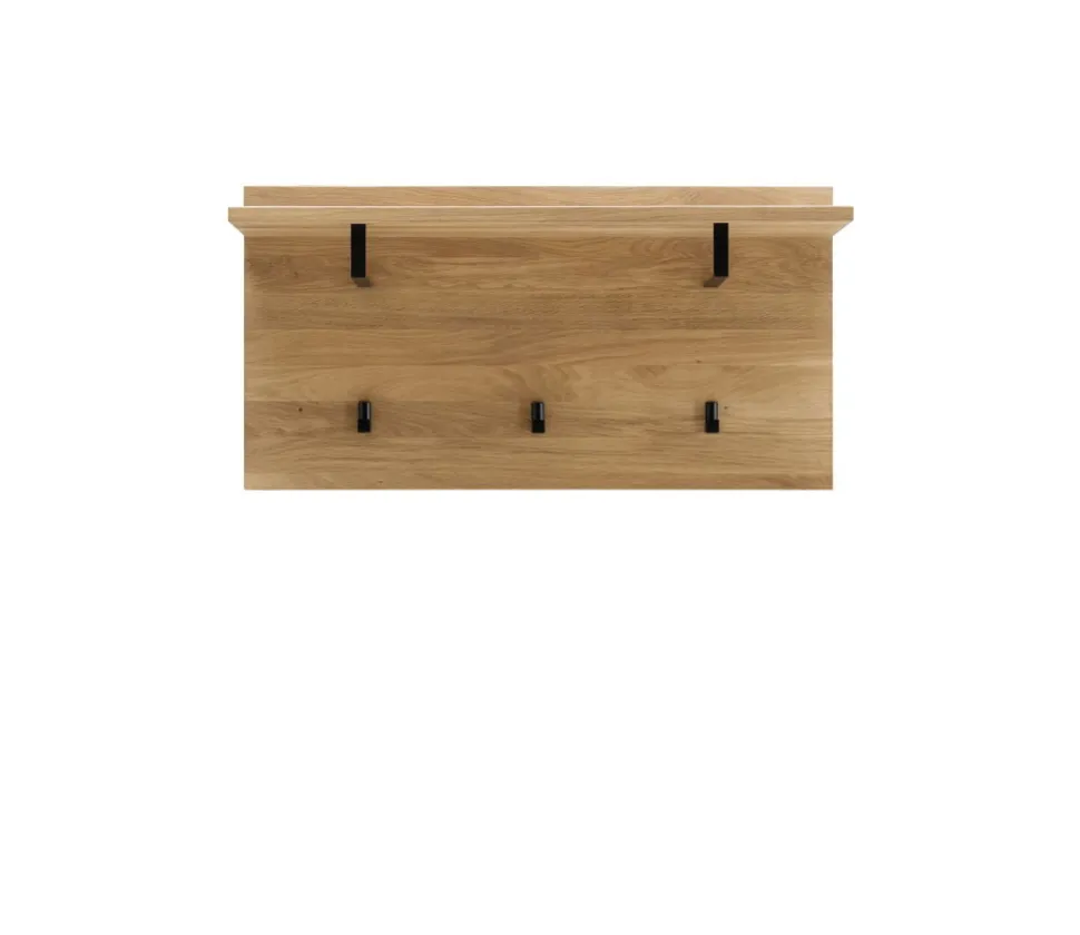 Wandgarderobe 80x41cm "Riga" Wildeiche massiv