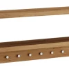 Wandgarderobe 83x36cm 'Scandi' Wildeiche massiv