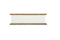 Wandregal 110cm 'Country' Akazie weiß & braun