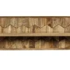 Wandregal 140cm 'Kalani' Mango massiv natur lackiert