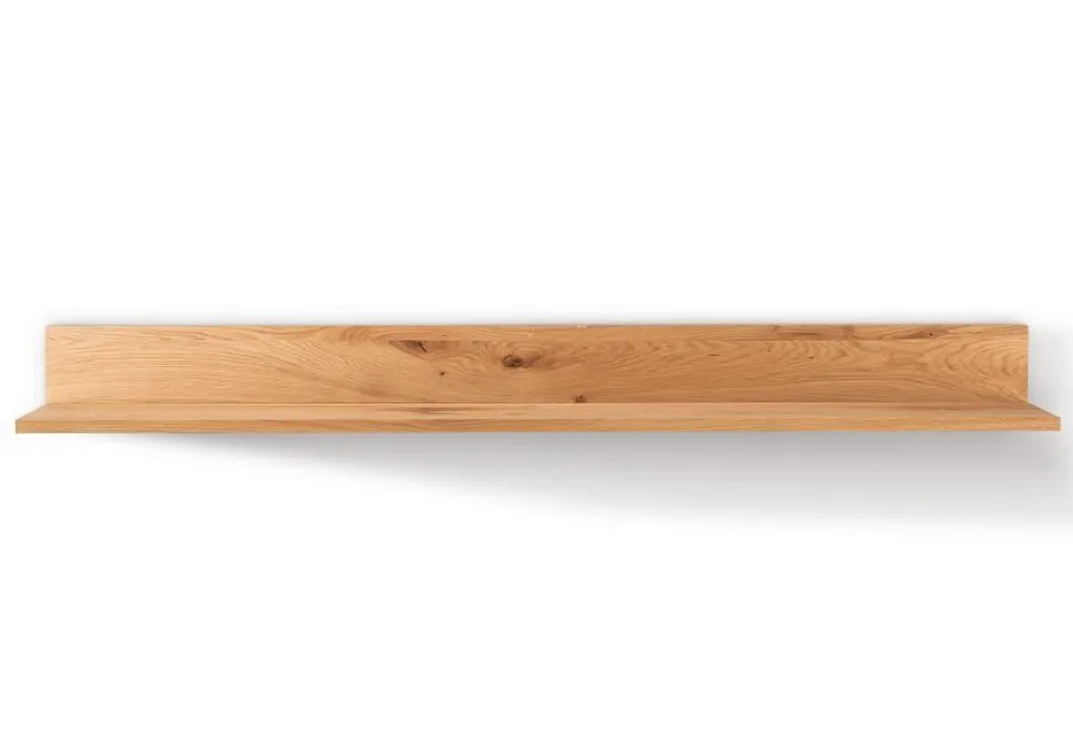 Wandregal 140cm 'Malaga ' Wildeiche verschiedene Variationen möglich Eiche Hobelschlag
