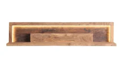 Wandregal inkl.Beleuchtung 118cm 'Hunter' Akazie massiv