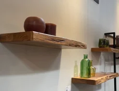 Wandregal mit Baumkante 90cm 