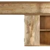 Wandregal 120x85cm 'Houston' Mango natur & goldfarbig