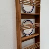 Wandregal 41x96cm "Linea" Teakholz massiv natur