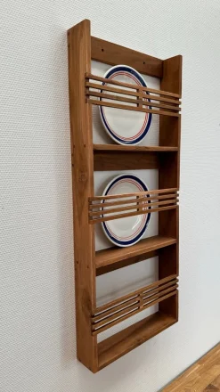 Wandregal 41x96cm "Linea" Teakholz massiv natur