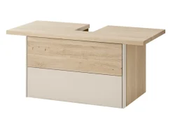 Waschbeckenunterschrank 105cm 'Avallon' Wildeiche geölt & creme