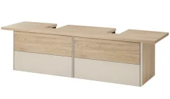 Waschbeckenunterschrank 140cm 'Avallon' Wildeiche geölt & creme