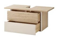 Waschbeckenunterschrank 75cm 'Avallon' Wildeiche geölt & creme