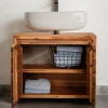 Waschbeckenunterschrank 70x60cm 'Dakar' Akazie massiv lackiert