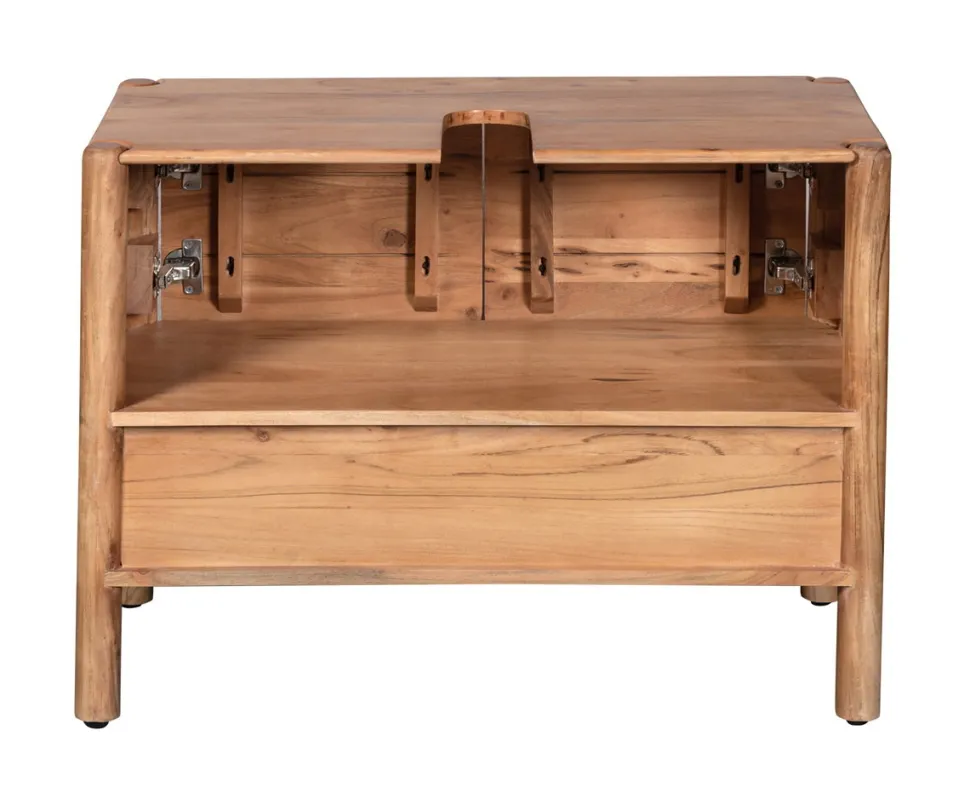 Waschbeckenunterschrank 80x60cm 'Richmond' Akazie massiv
