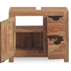 Waschbeckenunterschrank 70x60cm 'Oxford' Sheesham massiv Tür & 2 SK