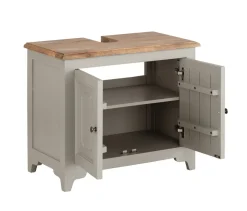Waschbeckenunterschrank 77x64cm 'Belfort' schilfgrün & natur