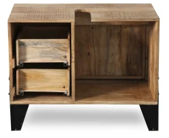 Waschbeckenunterschrank 75x62cm 'Lena' Mango & Eisen
