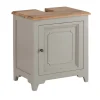 Waschbeckenunterschrank 60x64cm 'Belfort' Mango schilfgrün & natur