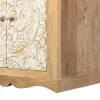 Waschbeckenunterschrank 65x68cm 'Tibet' Mango natur & weiß antik
