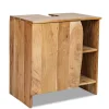 Waschbeckenunterschrank 62x65cm 'Wing' Akazie massiv honig