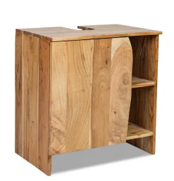Waschbeckenunterschrank 62x65cm 'Wing' Akazie massiv honig