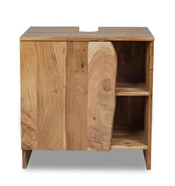 Waschbeckenunterschrank 62x65cm 'Wing' Akazie massiv honig