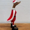 Weihnachts-Ente 35cm "Ente" Teakholz & Bambus