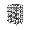 Weinregal 12 Flaschen 50x35cm "Arvine" Metall schwarz