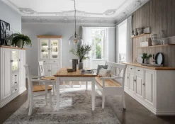 Wohnwand II "Jale" Kiefer & Eiche massiv WZ-0622