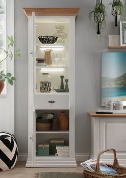 Wohnwand I "Jale" Kiefer & Eiche massiv WZ-0622