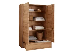 Wäscheschrank 100x155cm "Messina" Wildeiche massiv