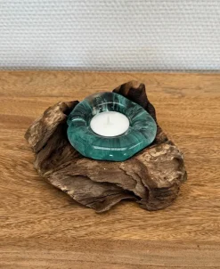 Wurzel mit Teelicht-Glas "Knox" 10cm
